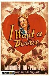 Я хочу развестись (1940) постер