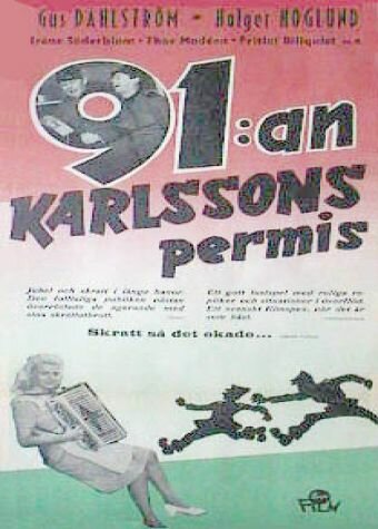 91:an Karlssons permis (1947) постер